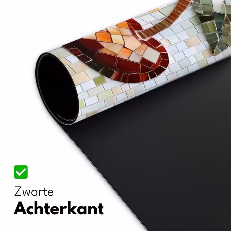 Bureau onderlegger - Kersen - Rood - Mozaïek - Blaadjes — 4