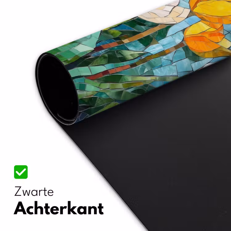 Bureau onderlegger - Mozaïek - Veld - Tulpen - Kleurrijk — 4