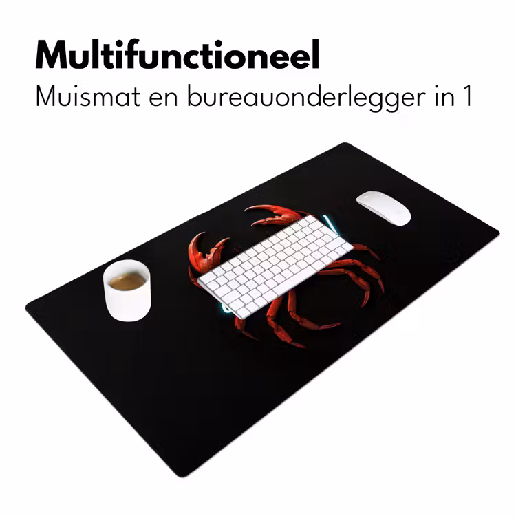 Bureau onderlegger - Krab - Rood - Neon - Quote — 6