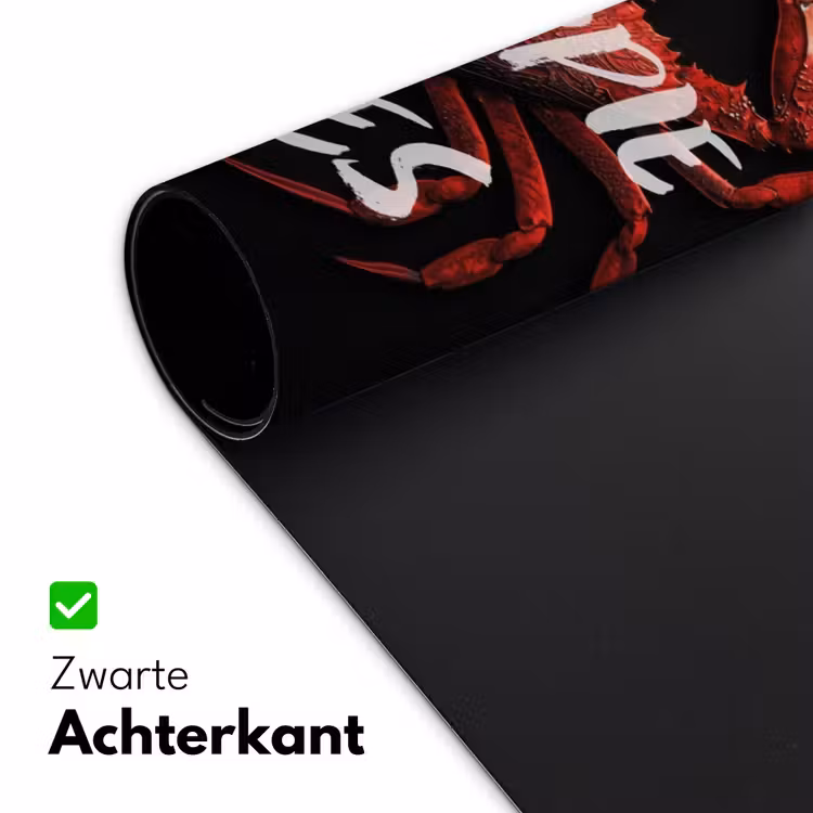 Bureau onderlegger - Krab - Rood - Tekst - Zwart — 4