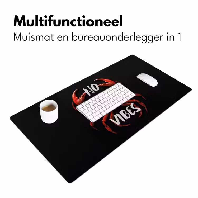 Bureau onderlegger - Krab - Rood - Tekst - Zwart — 6