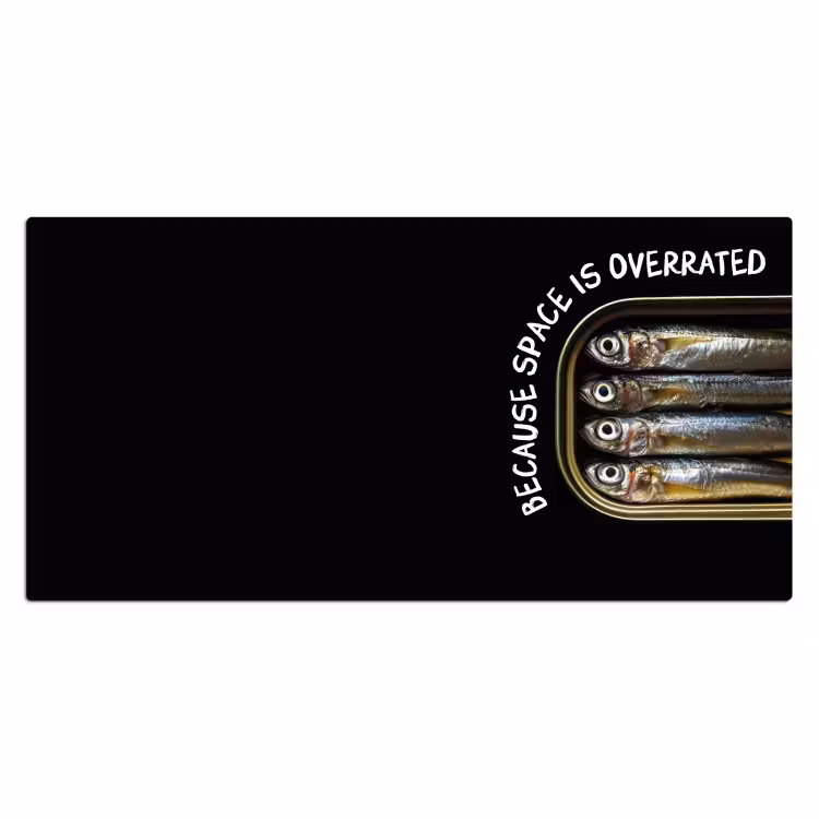 Bureau onderlegger - Sardines - Tekst - Vis - Blik — 1