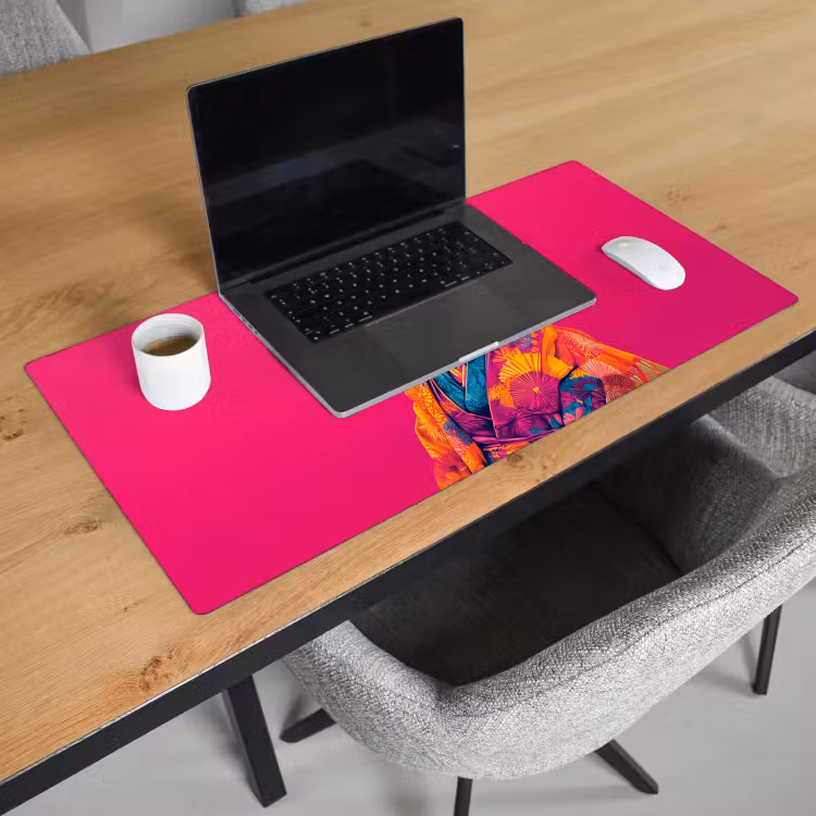 Bureau onderlegger - Kameel - Bloemen - Kimono - Waaiers — 2