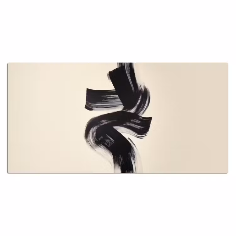 Bureau onderlegger - Strepen - Zwart - Abstract — 1
