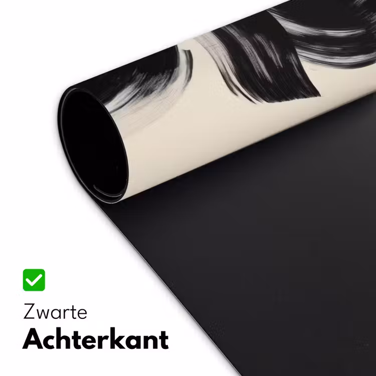 Bureau onderlegger - Strepen - Zwart - Abstract — 4