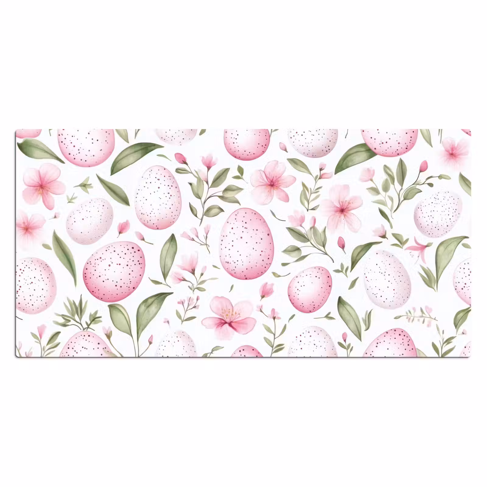Bureau onderlegger - Patroon - Eieren - Roze - Pasen — 1