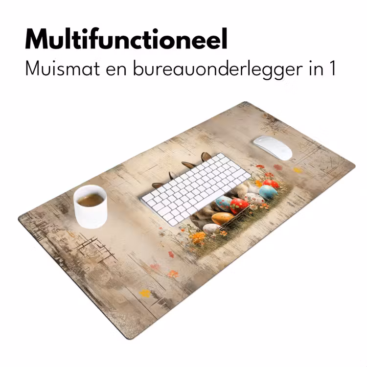 Bureau onderlegger - Konijnen - Bloemen - Eieren — 6