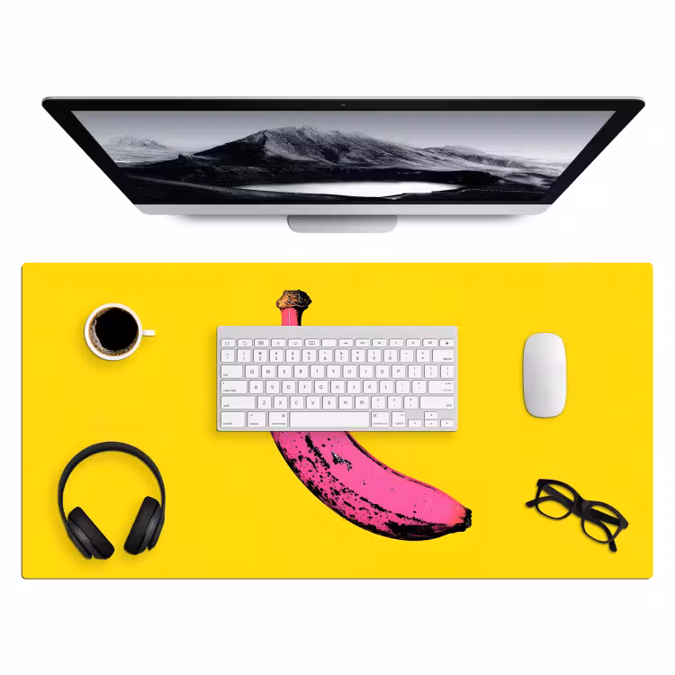 Bureau onderlegger - Banaan - Grafisch - Geel — 3