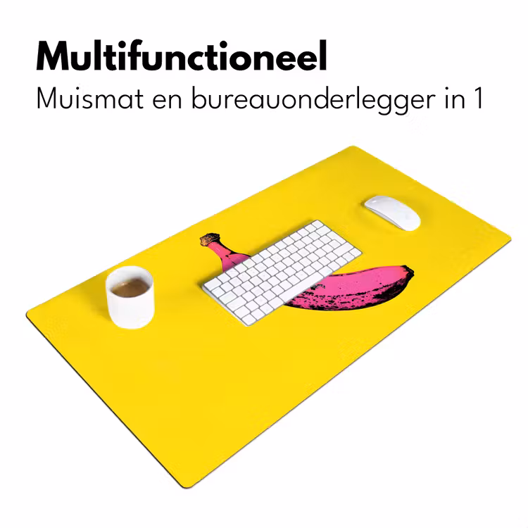 Bureau onderlegger - Banaan - Grafisch - Geel — 6