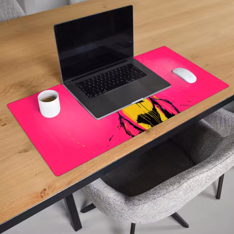 Bureau onderlegger - Kat - Art - Zonnebril - Roze — 2