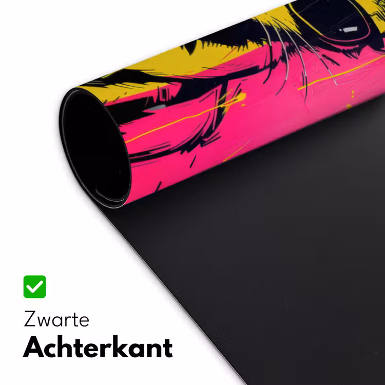 Bureau onderlegger - Kat - Art - Zonnebril - Roze — 4