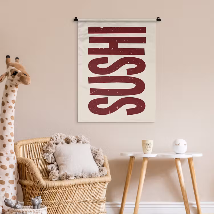 Wandkleed - Sushi - Rood - Japandi - Decoratie — 6