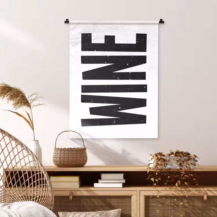 Wandkleed - Vintage - Japandi - Wine - Decoratie — 4