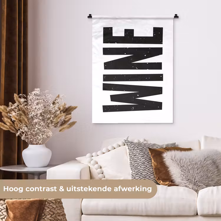 Wandkleed - Vintage - Japandi - Wine - Decoratie — 5