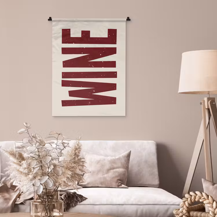 Wandkleed - Wine - Red - Decoratie - Japandi — 2