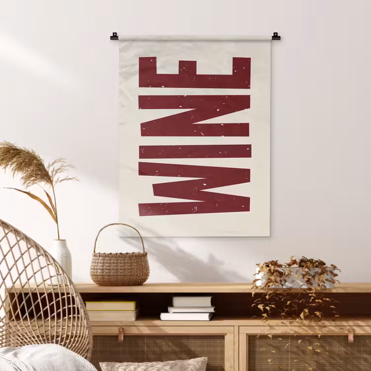 Wandkleed - Wine - Red - Decoratie - Japandi — 4