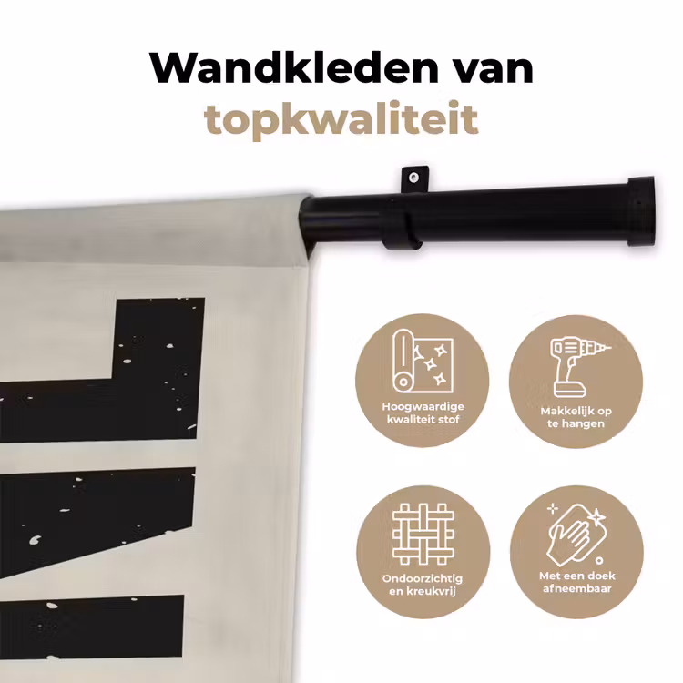 Wandkleed - Zwart - Wijn - Decoratie - Vintage — 3