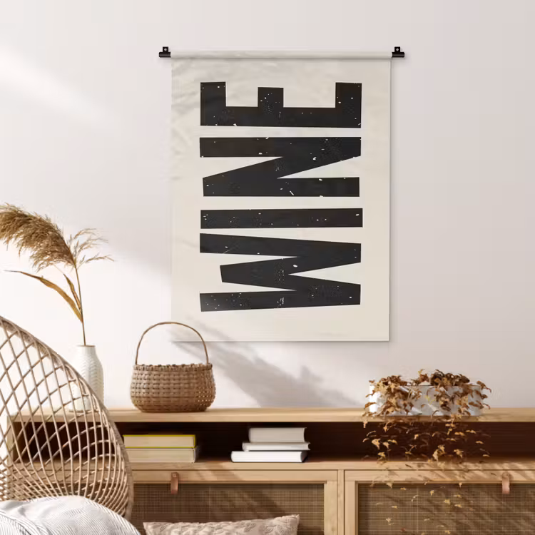 Wandkleed - Zwart - Wijn - Decoratie - Vintage — 4