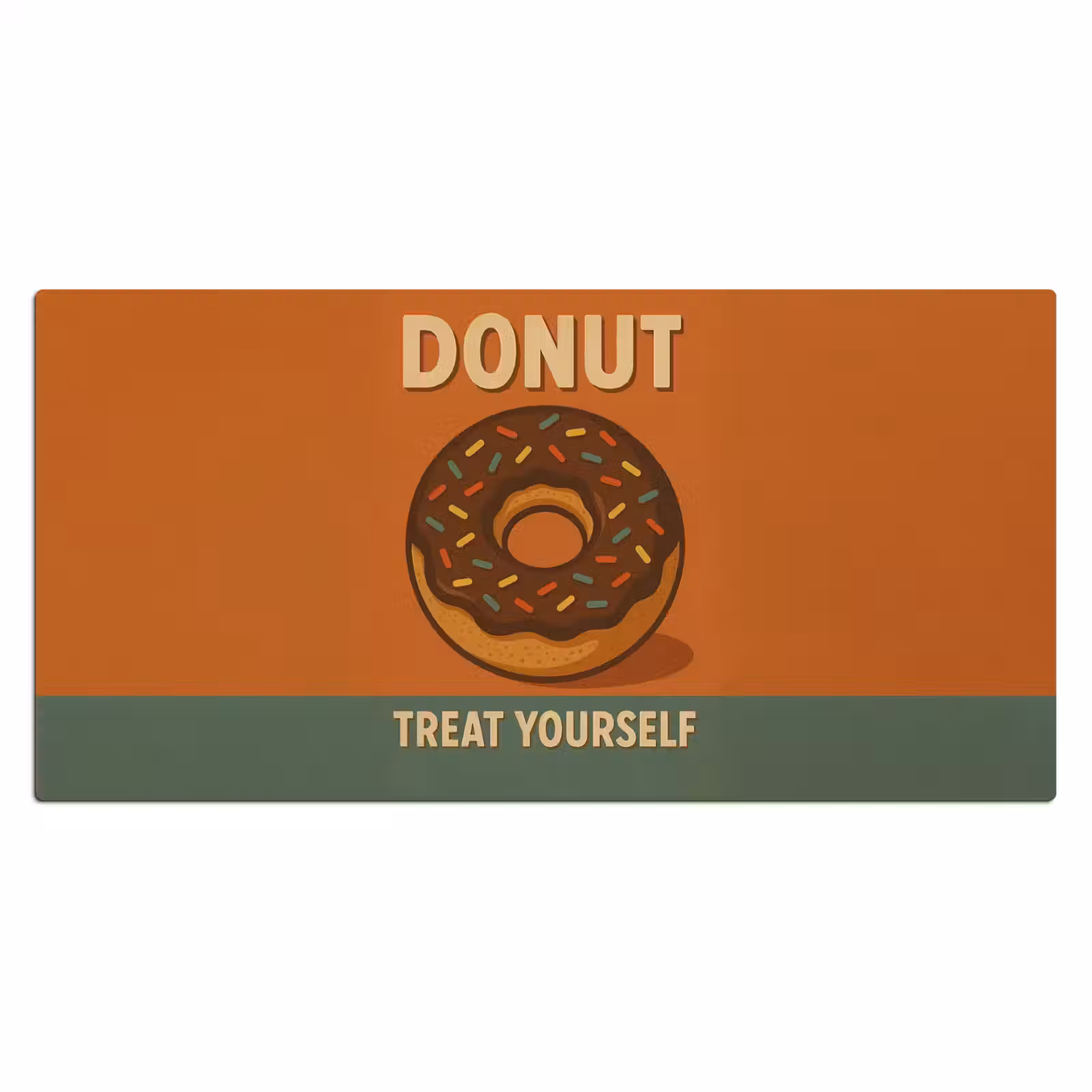 Bureau onderlegger - Donut - Spikkels - Kleurrijk - Quote — 1