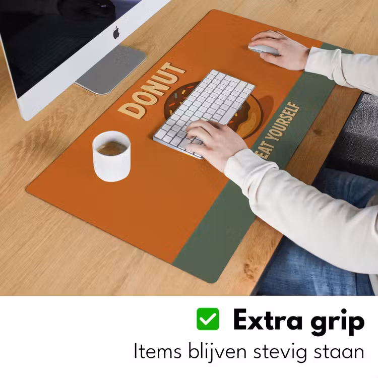 Bureau onderlegger - Donut - Spikkels - Kleurrijk - Quote — 5