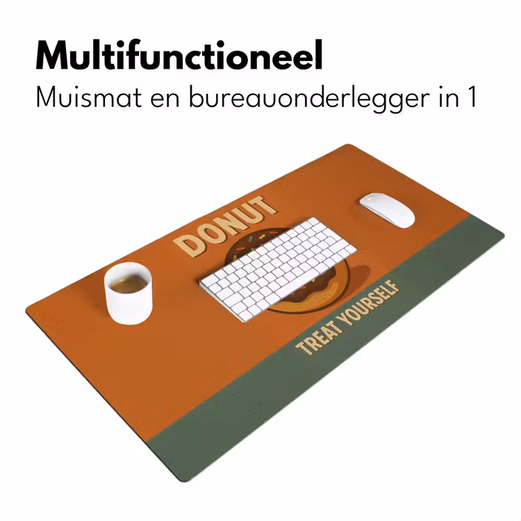 Bureau onderlegger - Donut - Spikkels - Kleurrijk - Quote — 6