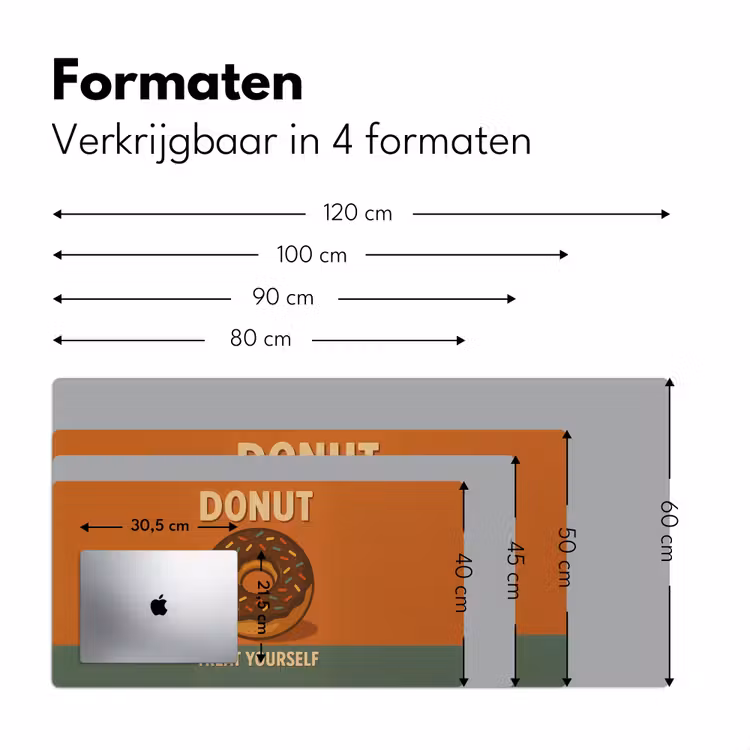 Bureau onderlegger - Donut - Spikkels - Kleurrijk - Quote — 7