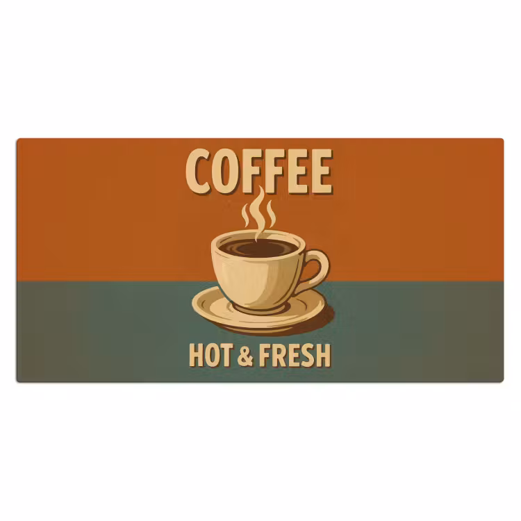 Bureau onderlegger - Koffie - Kop - Vintage - Quote — 1