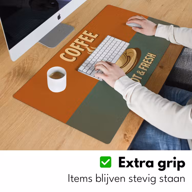 Bureau onderlegger - Koffie - Kop - Vintage - Quote — 5