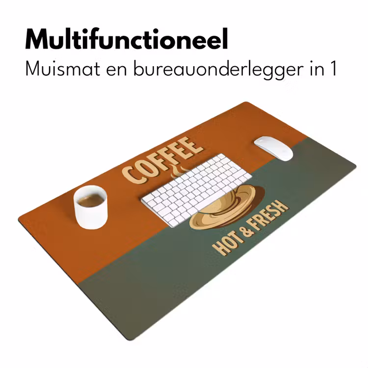 Bureau onderlegger - Koffie - Kop - Vintage - Quote — 6