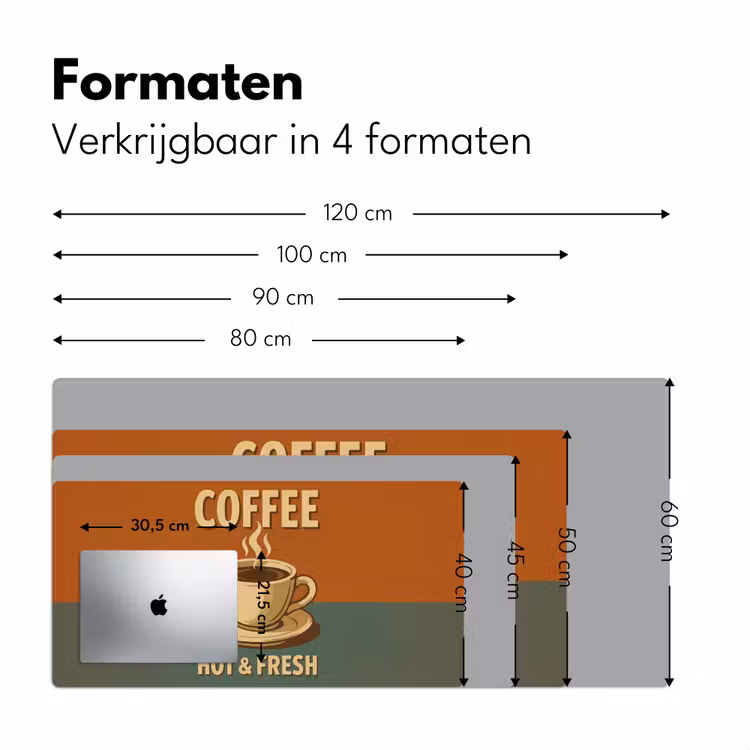 Bureau onderlegger - Koffie - Kop - Vintage - Quote — 7
