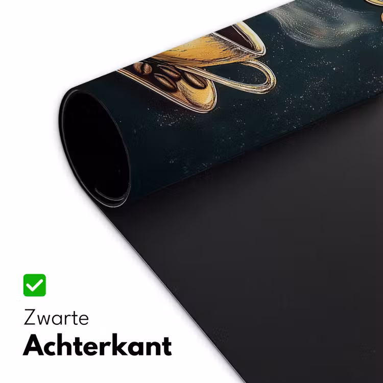 Bureau onderlegger - Koffie - Schotel - Koffiebonen - Retro — 4