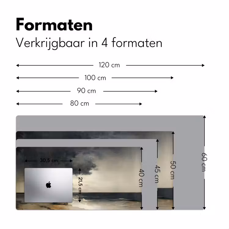 Bureau onderlegger - Kust - Golven - Rots - Storm — 7
