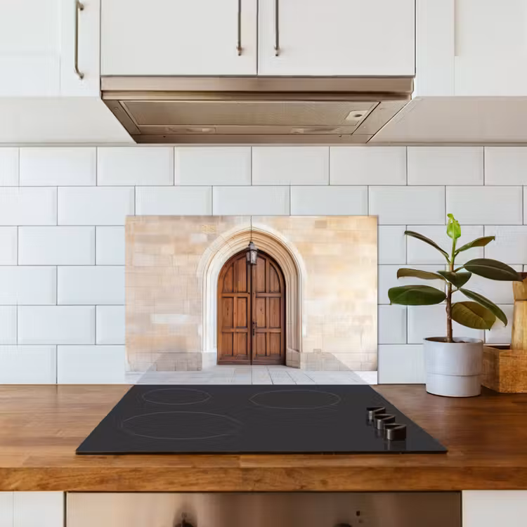 Spatscherm keuken - Houten - Deur - Lantaarn — 5