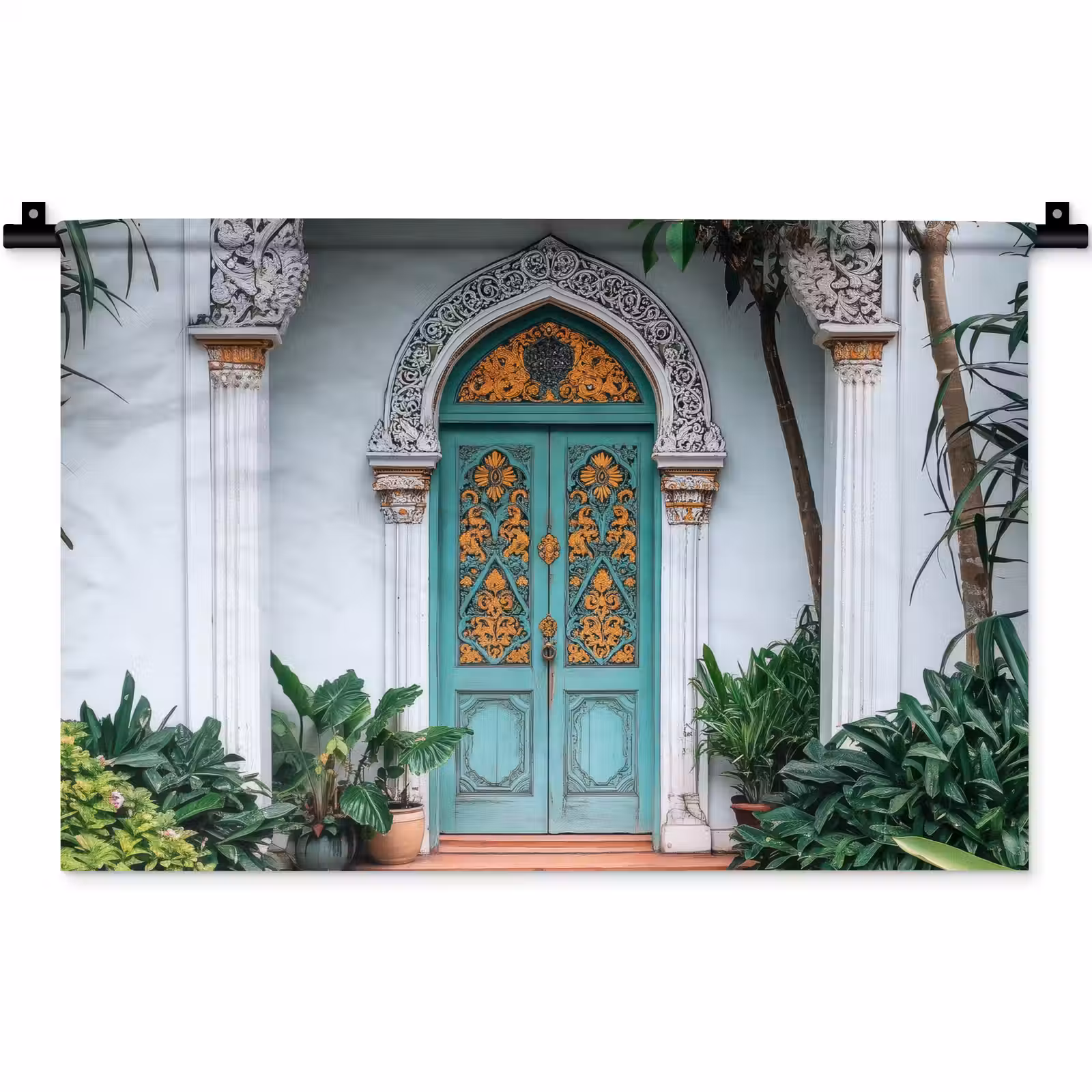 Wandkleed - Deur - Patronen - Planten — 1