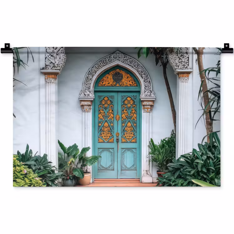 Wandkleed - Deur - Patronen - Planten — 1