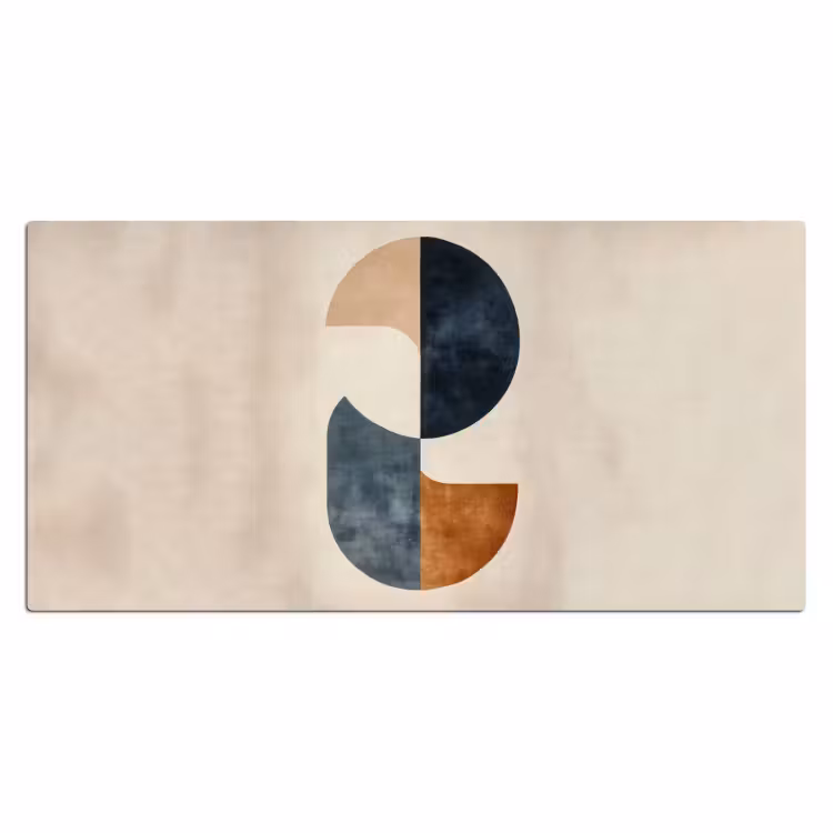 Bureau onderlegger - Cirkels - Abstract - Kleurrijk — 1