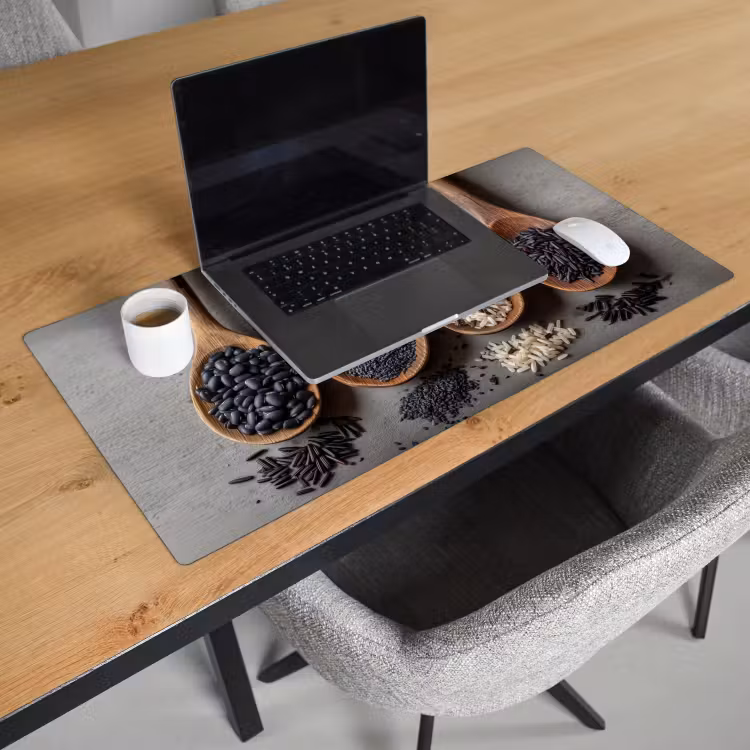Bureau onderlegger - Houten - Lepels - Rijst - Zaden — 2