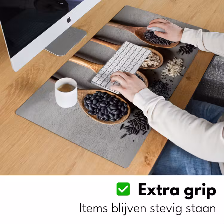 Bureau onderlegger - Houten - Lepels - Rijst - Zaden — 5