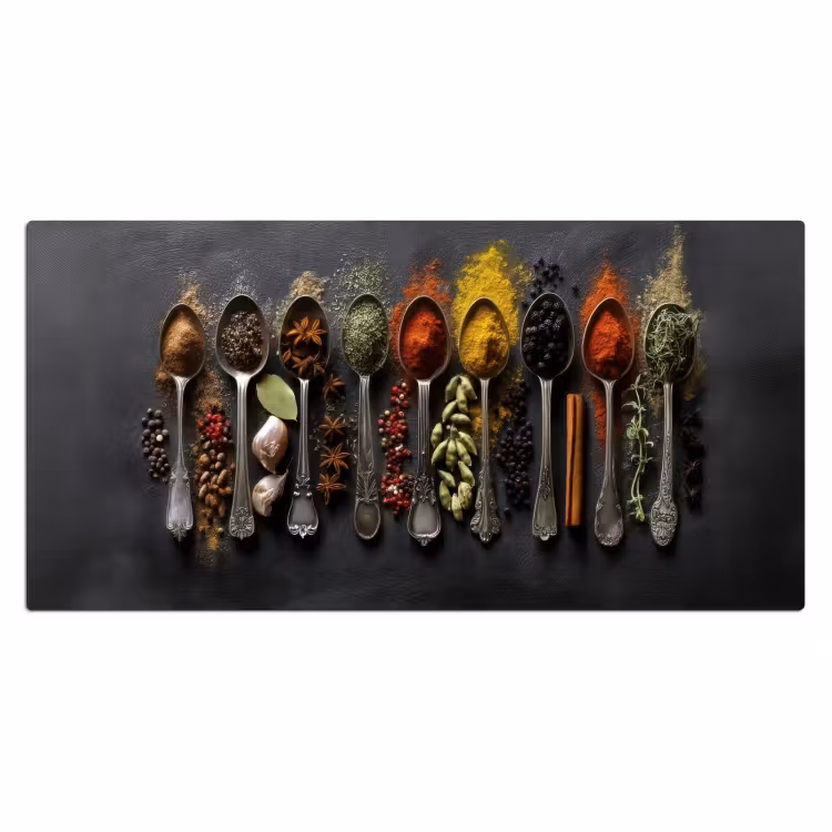 Bureau onderlegger - Lepels - Specerijen - Kaneel - Chili — 1