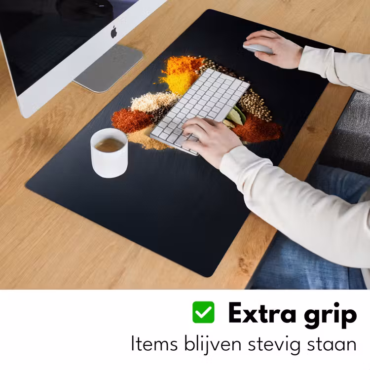 Bureau onderlegger - Specerijen - Mix - Hartvorm - Zwart — 5