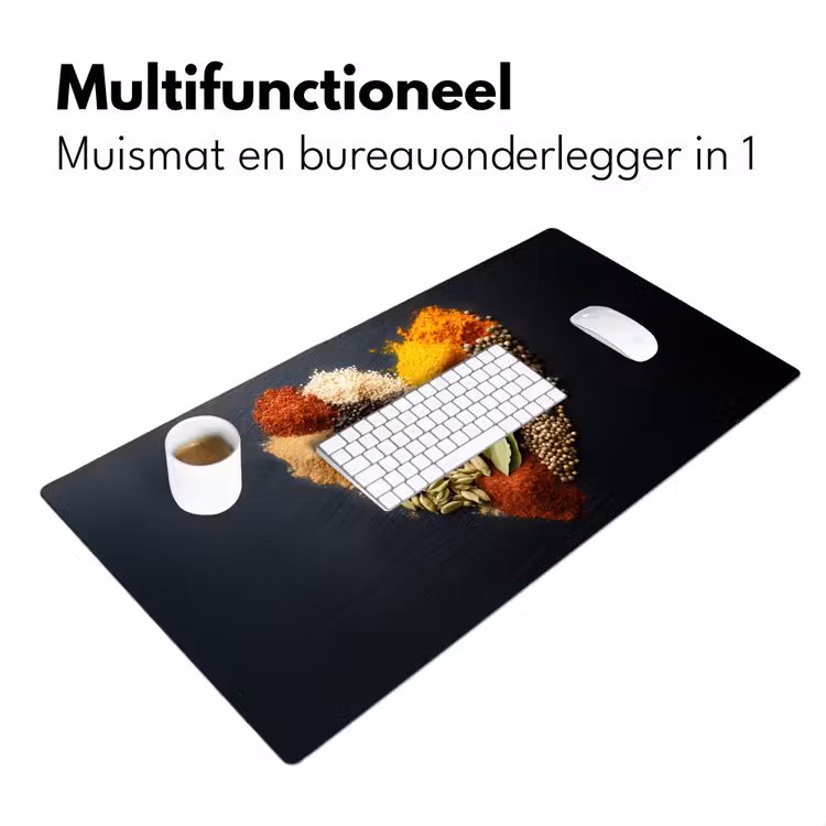 Bureau onderlegger - Specerijen - Mix - Hartvorm - Zwart — 6