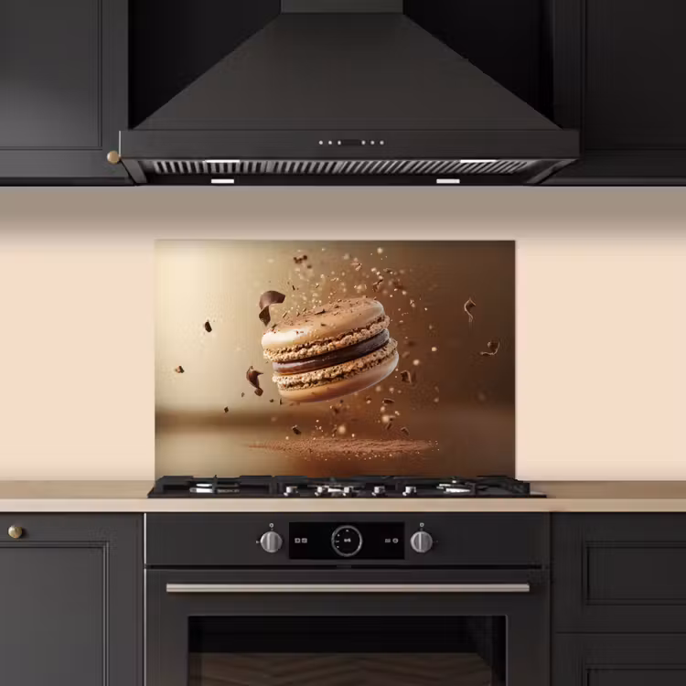 Spatscherm keuken - Chocolade - Macarons - Eten - Snoep — 2