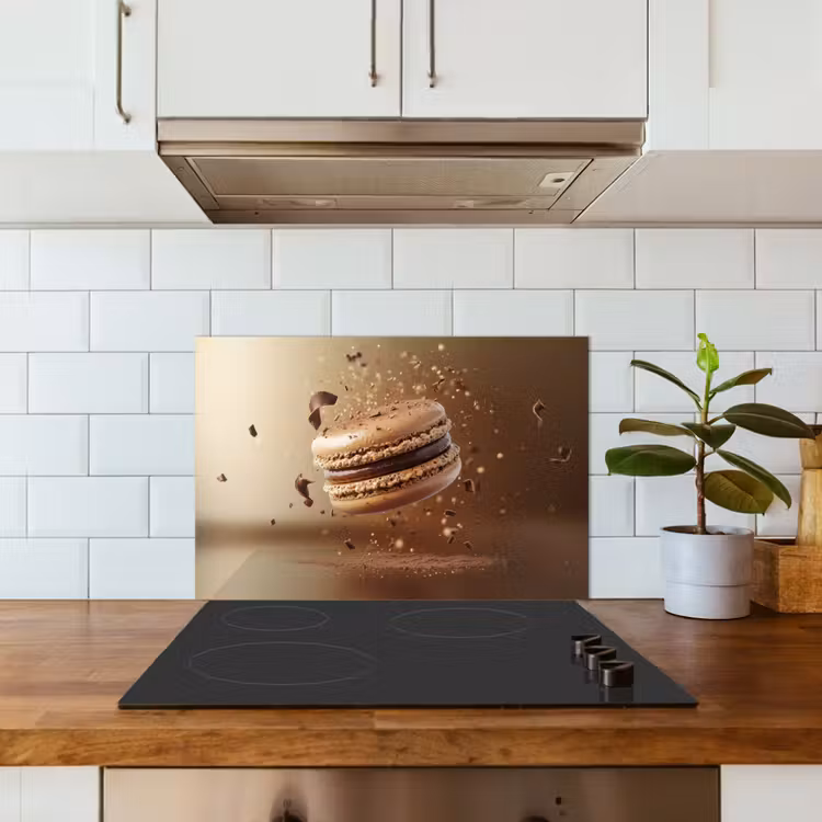 Spatscherm keuken - Chocolade - Macarons - Eten - Snoep — 6