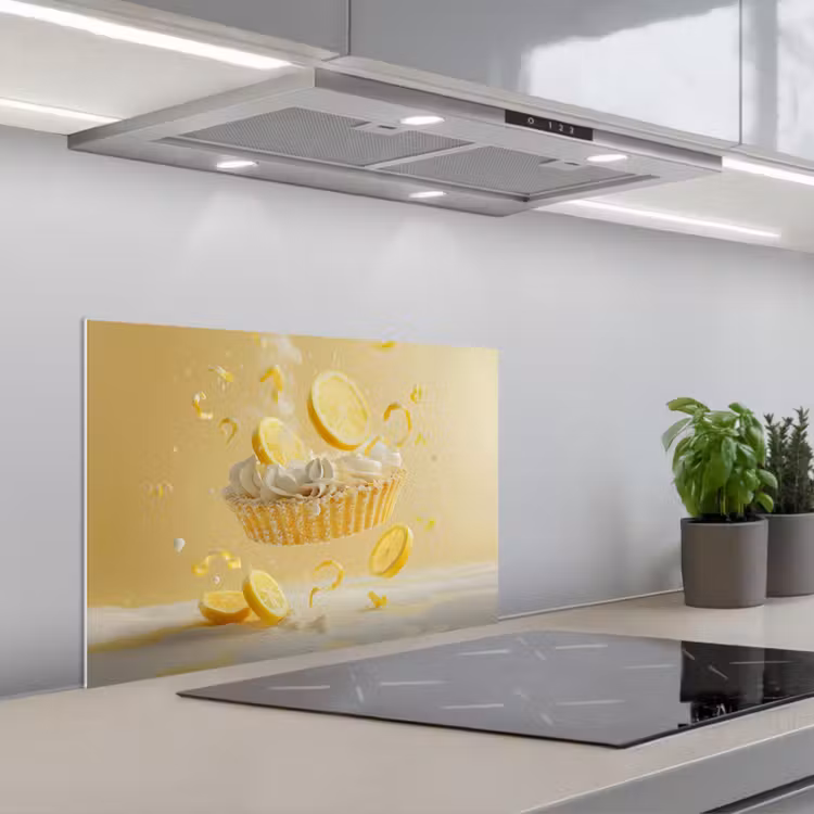 Spatscherm keuken - Citroen - Taart - Eten - Geel — 5