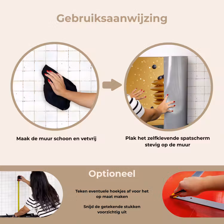 Spatscherm keuken - Pannenkoeken - Eten - Honing - Geel — 8