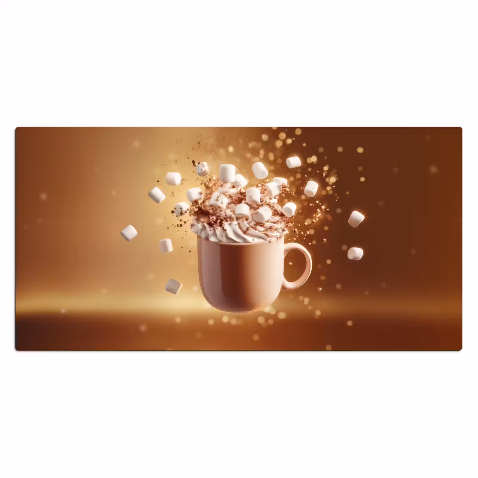 Bureau onderlegger - Chocomelk - Drinken - Warm - Bruin — 1
