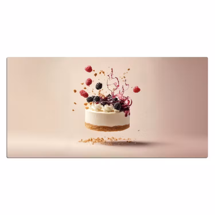 Bureau onderlegger - Cheesecake - Eten - Roze - Taart — 1