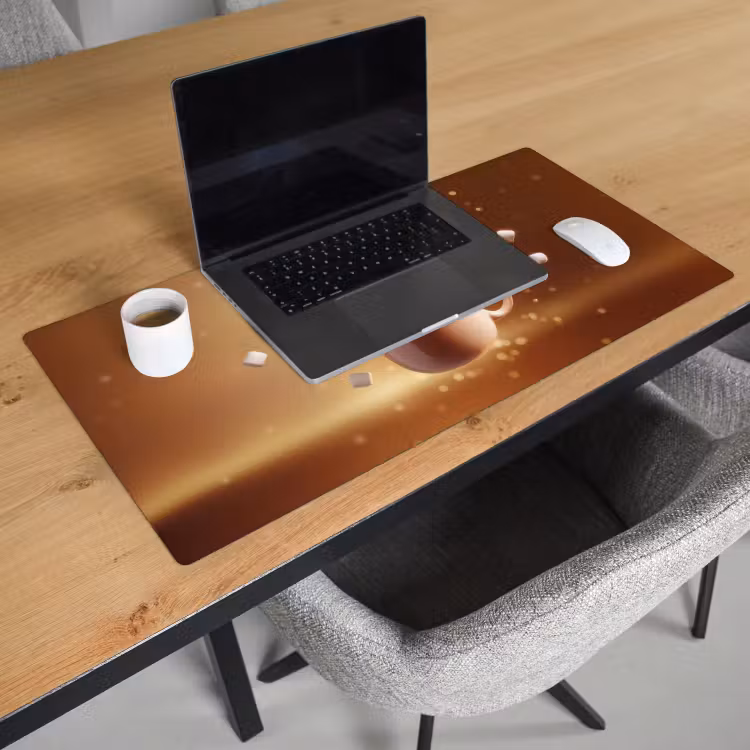 Bureau onderlegger - Chocomelk - Drinken - Warm - Bruin — 2