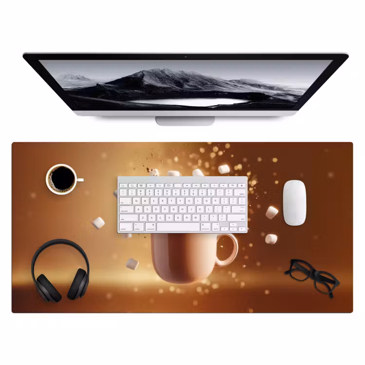 Bureau onderlegger - Chocomelk - Drinken - Warm - Bruin — 3