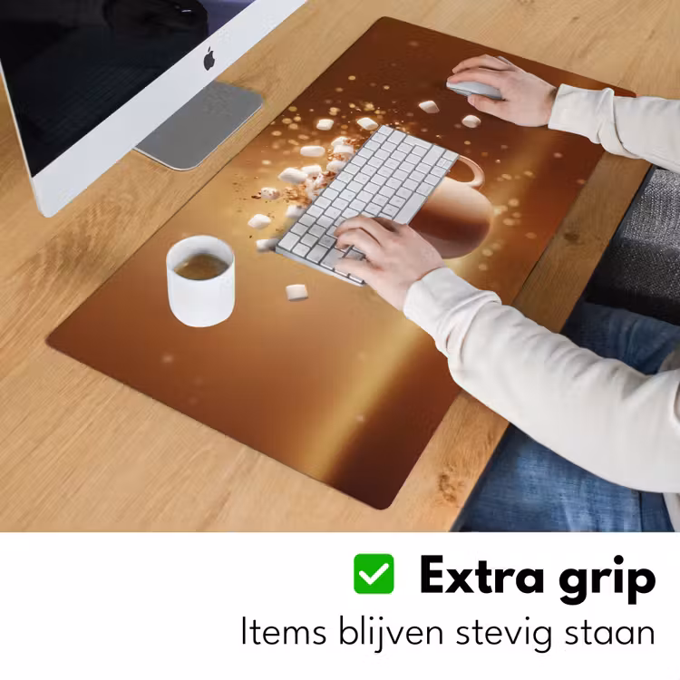 Bureau onderlegger - Chocomelk - Drinken - Warm - Bruin — 5